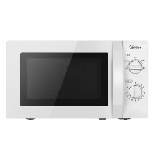 美的MM721NG1-PS20L家用小型微波炉功能360度转盘加热旋钮操控5档火力