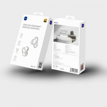 REAO泺澳夹耳无线耳机开放式蓝牙耳机蓝牙5.4超长续航运动音乐游戏Y33 白色