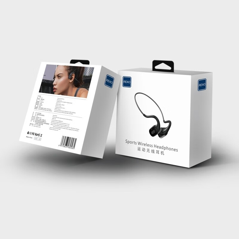 REAO乐奥Y35骨传导无线耳机蓝牙耳机运动耳机 黑色