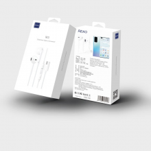 REAO乐奥M3线控耳机TYPE-C耳机音乐耳机通话耳机适用于TYPE-C口手机 白色