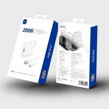 REAO泺澳200W快充套装全兼容快充充电数据线适用苹果小米OPPO华为VIVO三星超级闪充X32