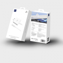 REAO乐奥X25PD30W快充套装国标3C认证快充数据线适用苹果15系列手机平板 白色