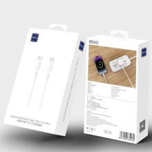 REAO泺澳X18液态硅胶快充数据线最高支持100W快充适用快充手机 白色